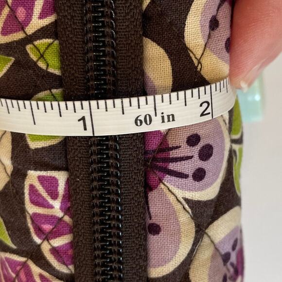 Vera Bradley Floral Cotton Hard Shell Laptop Case in Plum Petals Print 12 x 17 - Picture 9 of 12